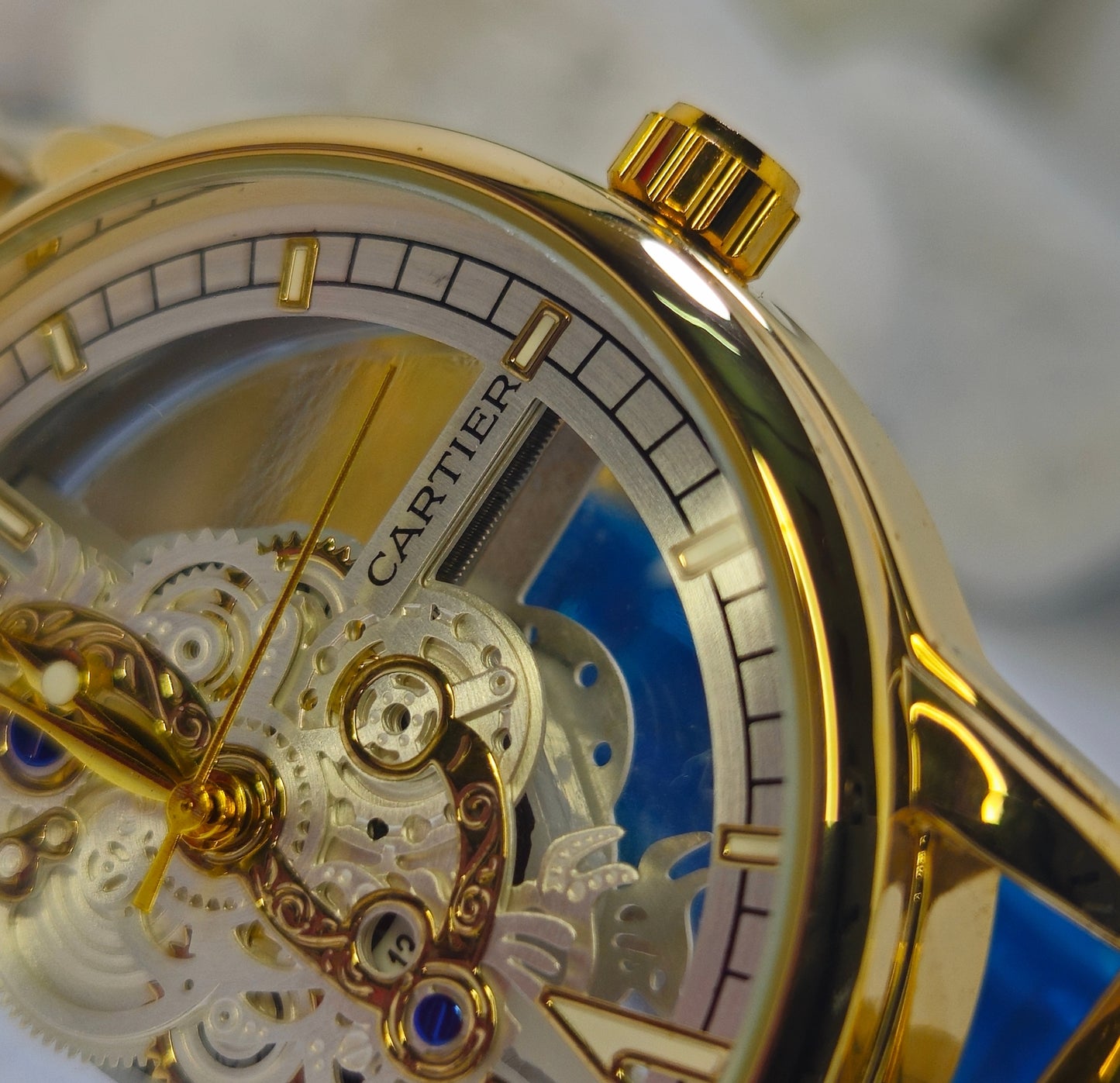 Cartier Golden Watch - Timeless Elegance
