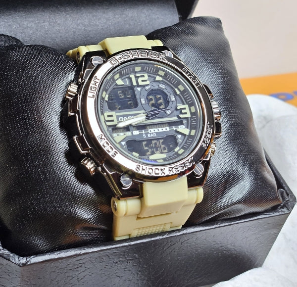 Men's Casio (Masterpiece) Sports Fashion Watch with a Metallic Dial