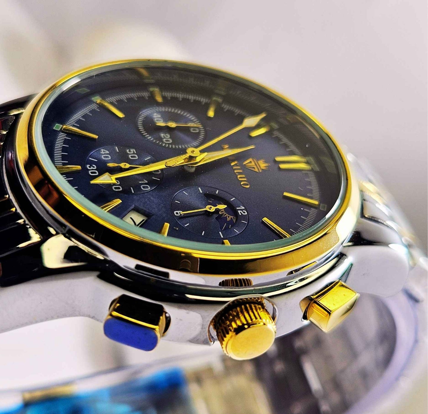 Maixiluo Men's Luxury Stainless Steel Chronograph Watch