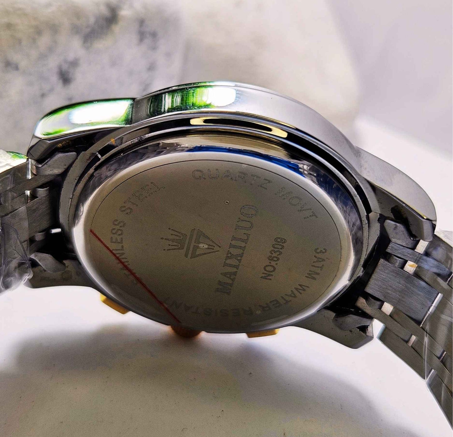 Maixiluo Men's Luxury Stainless Steel Chronograph Watch