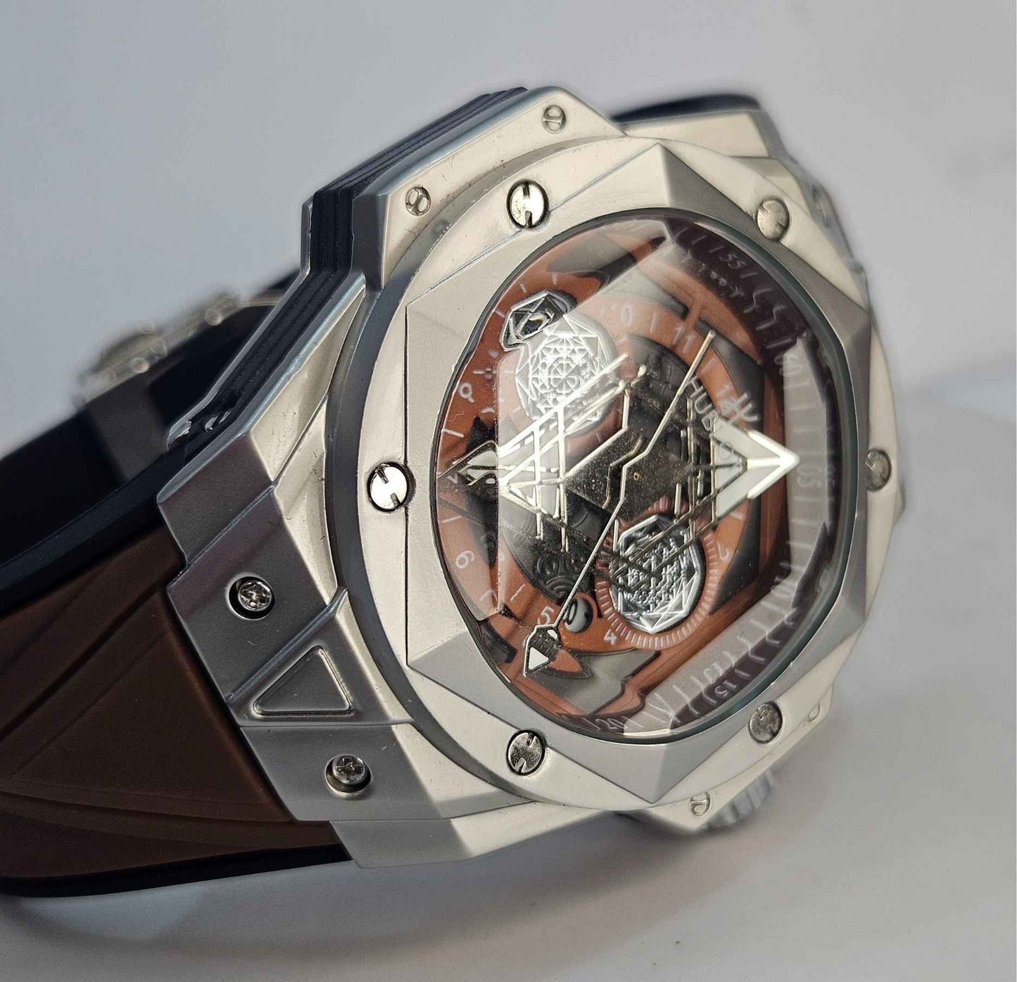 Hublot Geneve HG-548514 (Masterpiece) Premium High Quality Men's Watch Bronze-Edition