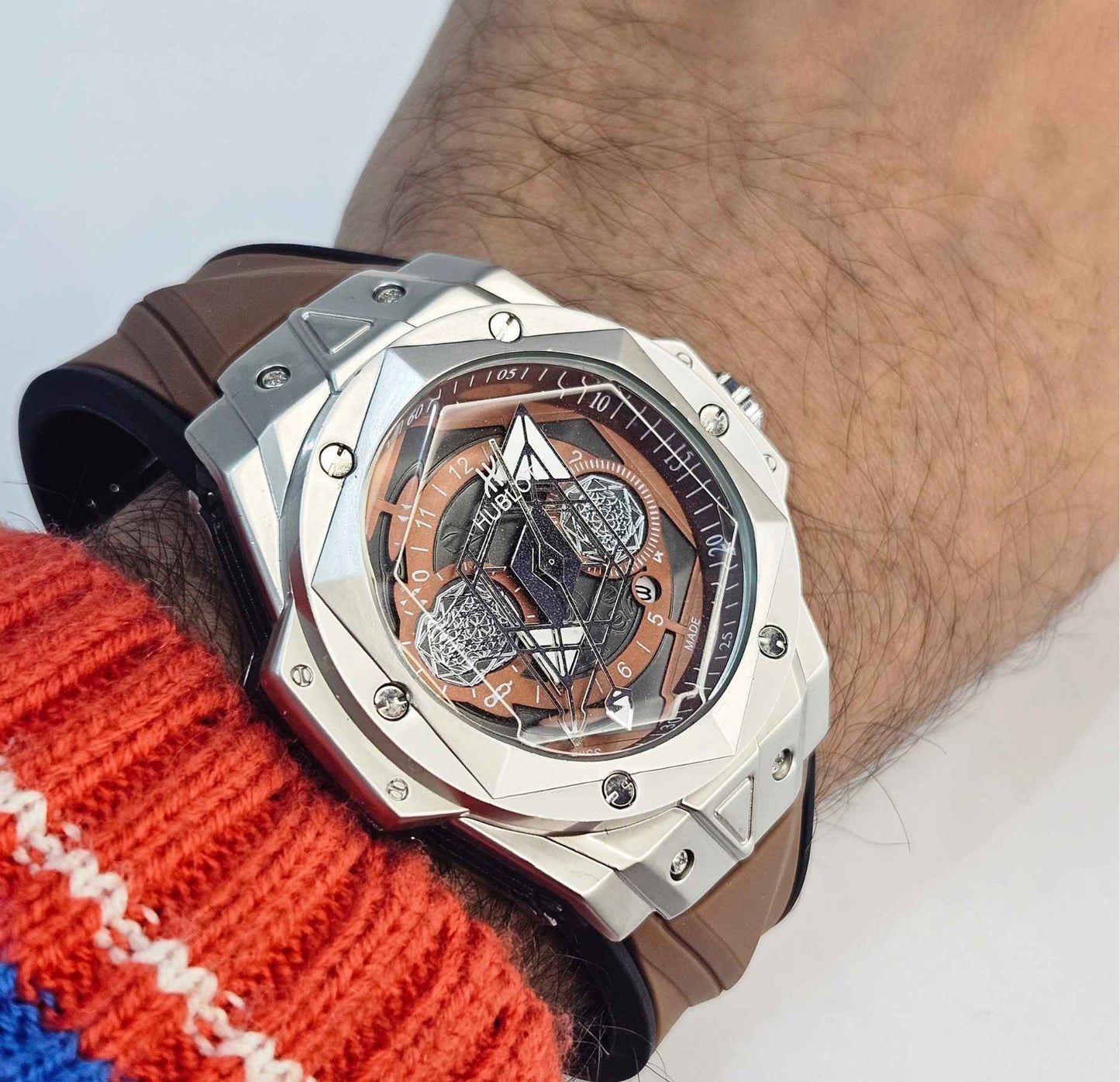 Hublot Geneve HG-548514 (Masterpiece) Premium High Quality Men's Watch Bronze-Edition