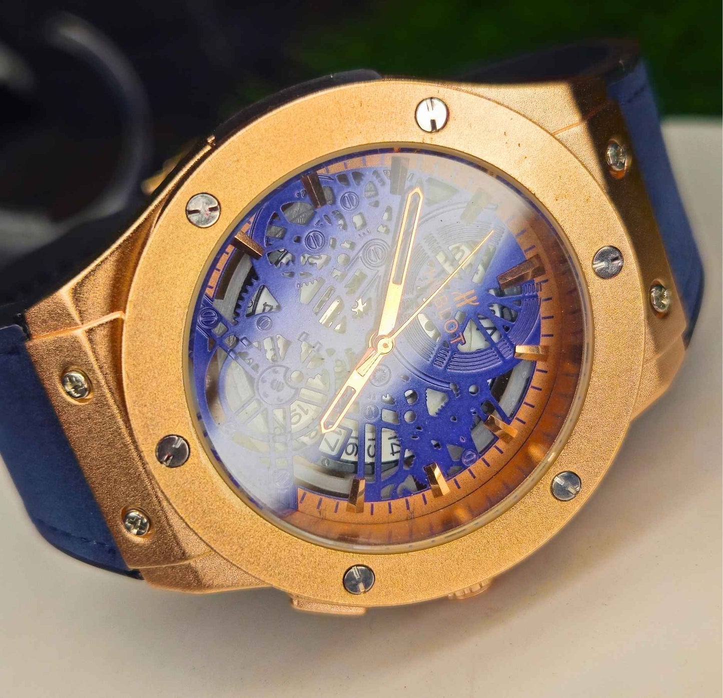 Hublot Geneve Rose Gold Luxury Quality Watch Edition