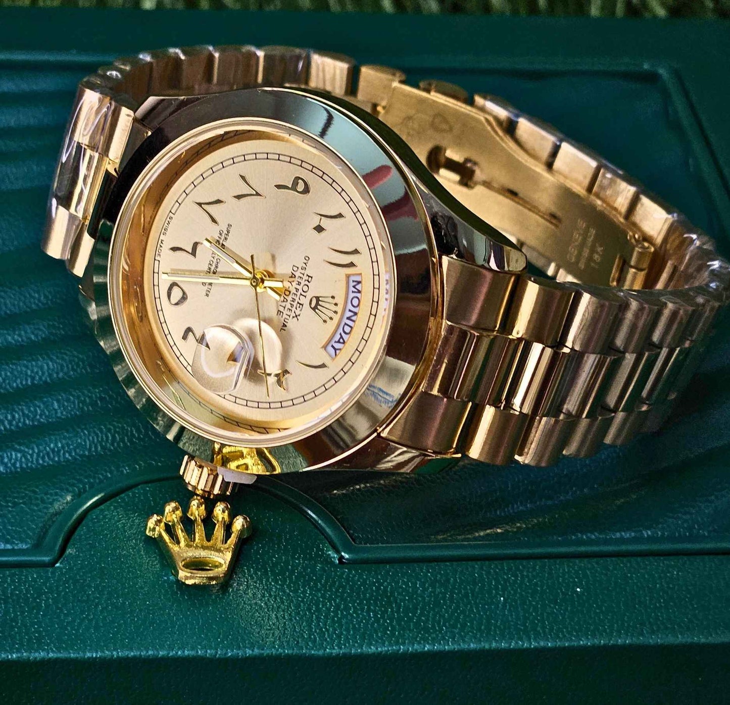 Premium Quality RLX Arabic Dial Date & Day Watch Limited Edition