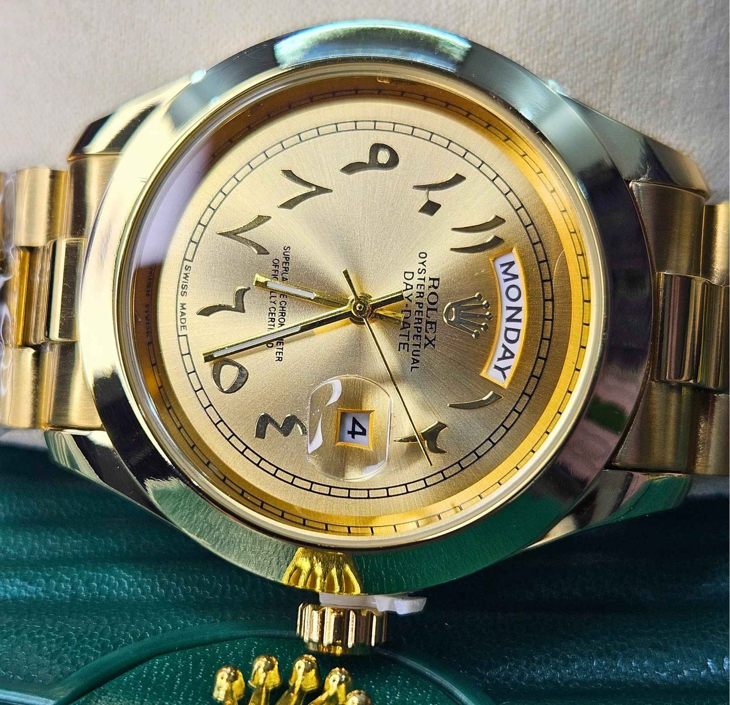 Premium Quality RLX Arabic Dial Date & Day Watch Limited Edition