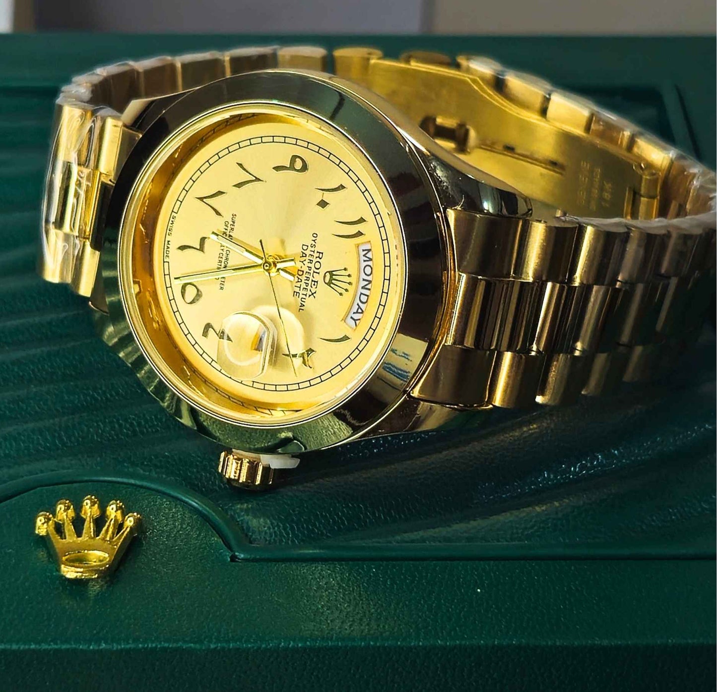 Premium Quality RLX Arabic Dial Date & Day Watch Limited Edition