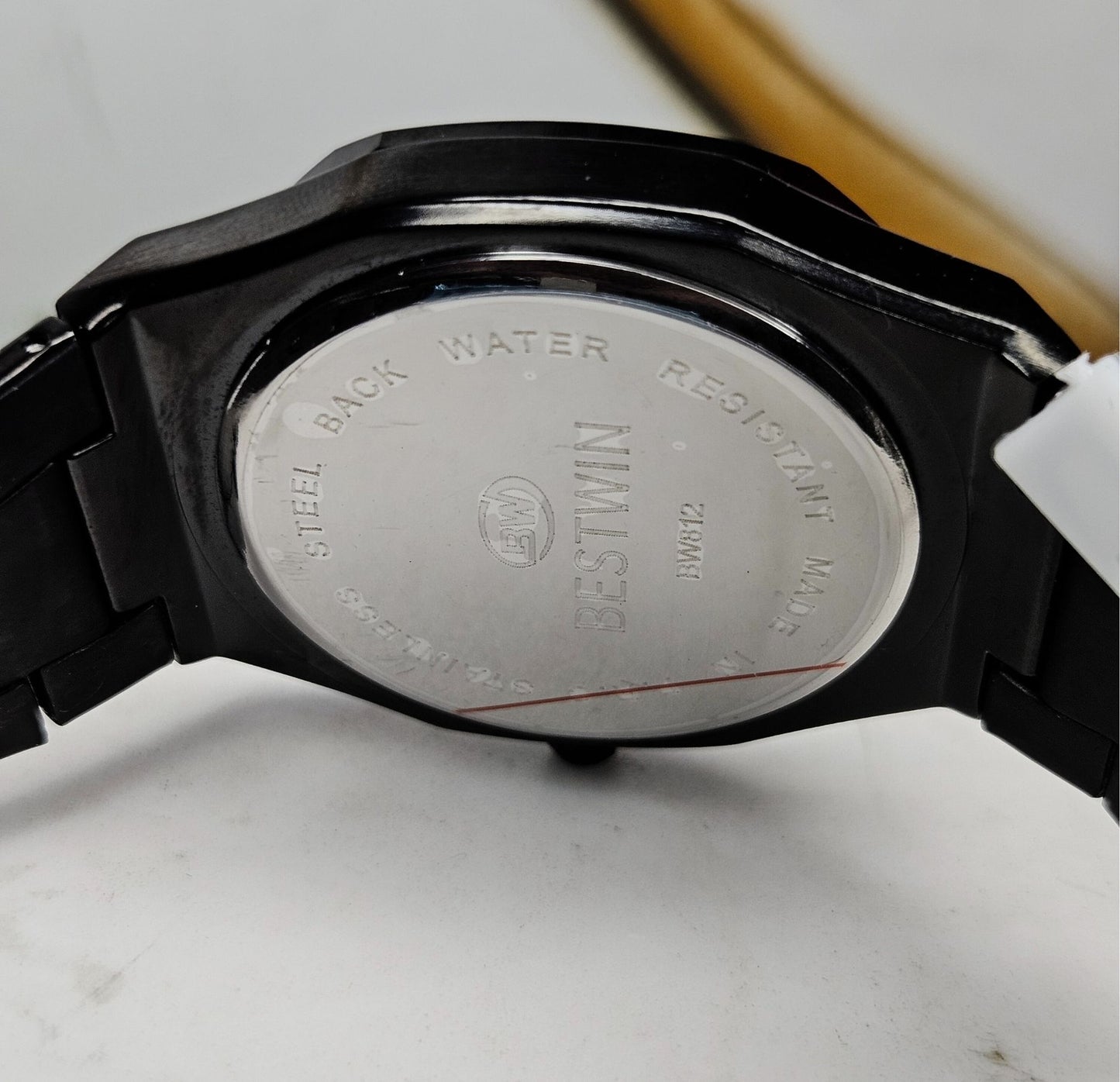 Premium Quality Black Arabic Aura Watch – Stainless Steel Edition