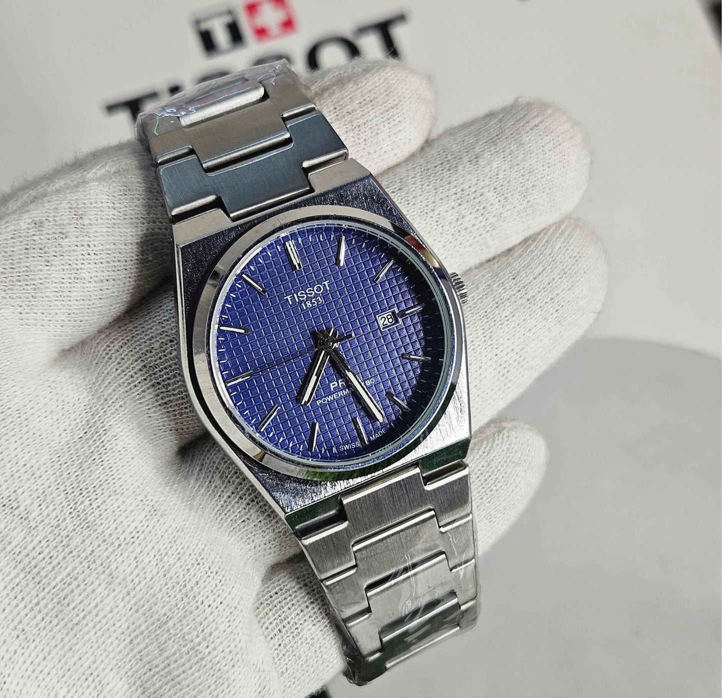 Premium Quality Tissot PRX Master Quality Blue-Dial Edition