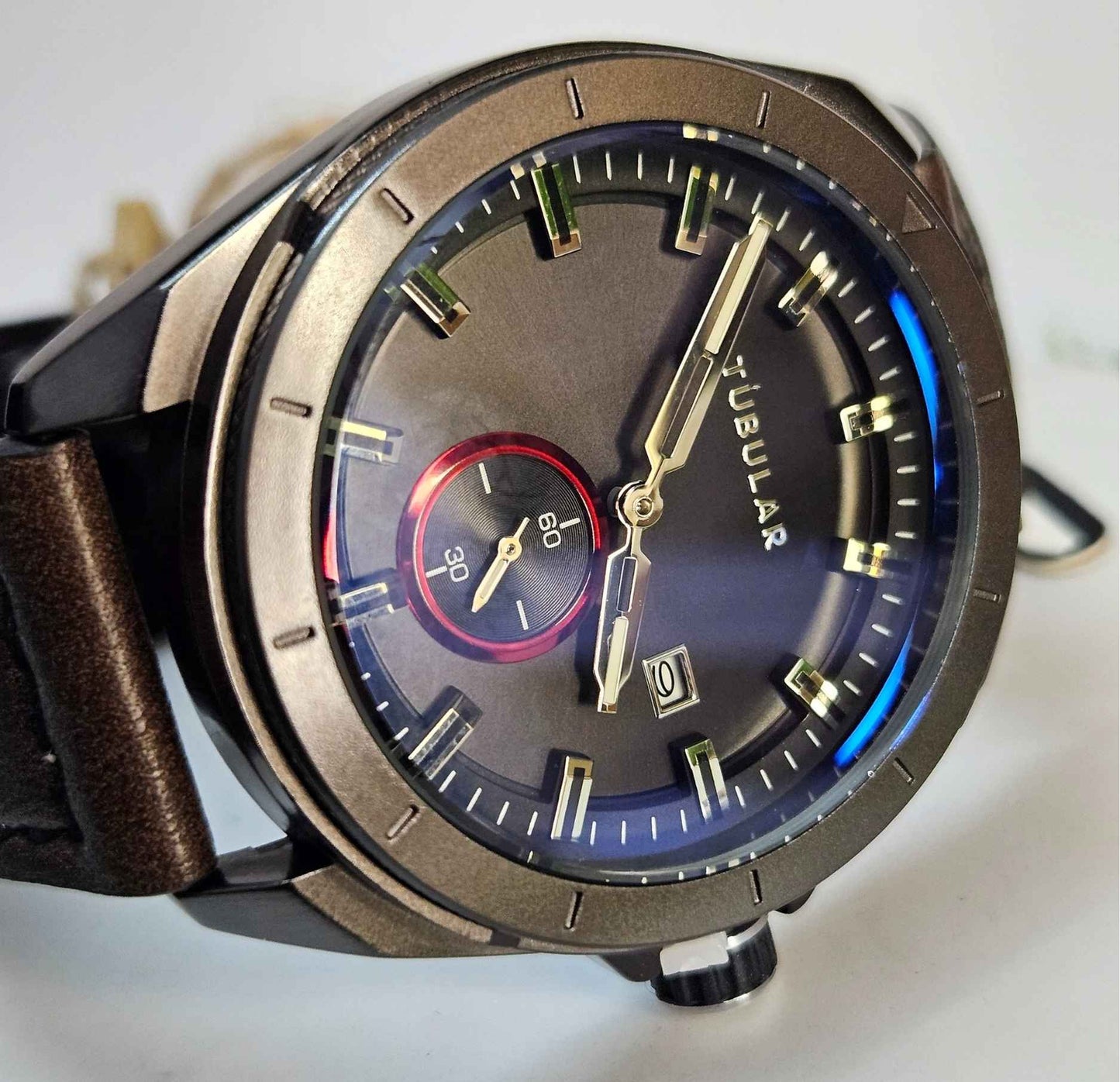 Tubular TB-849721 Branded Luxury Watch with Sub-Second Display