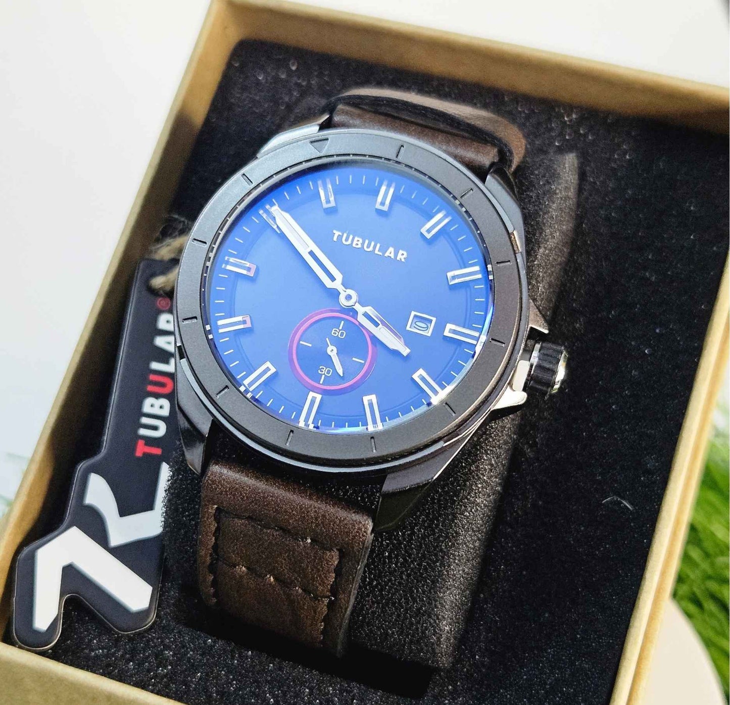 Tubular TB-849721 Branded Luxury Watch with Sub-Second Display