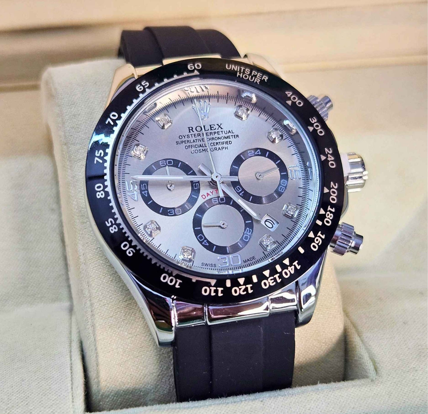 Rolex Cosmograph Daytona Chronograph (Masterpiece) Quality Luxury Silver Edition