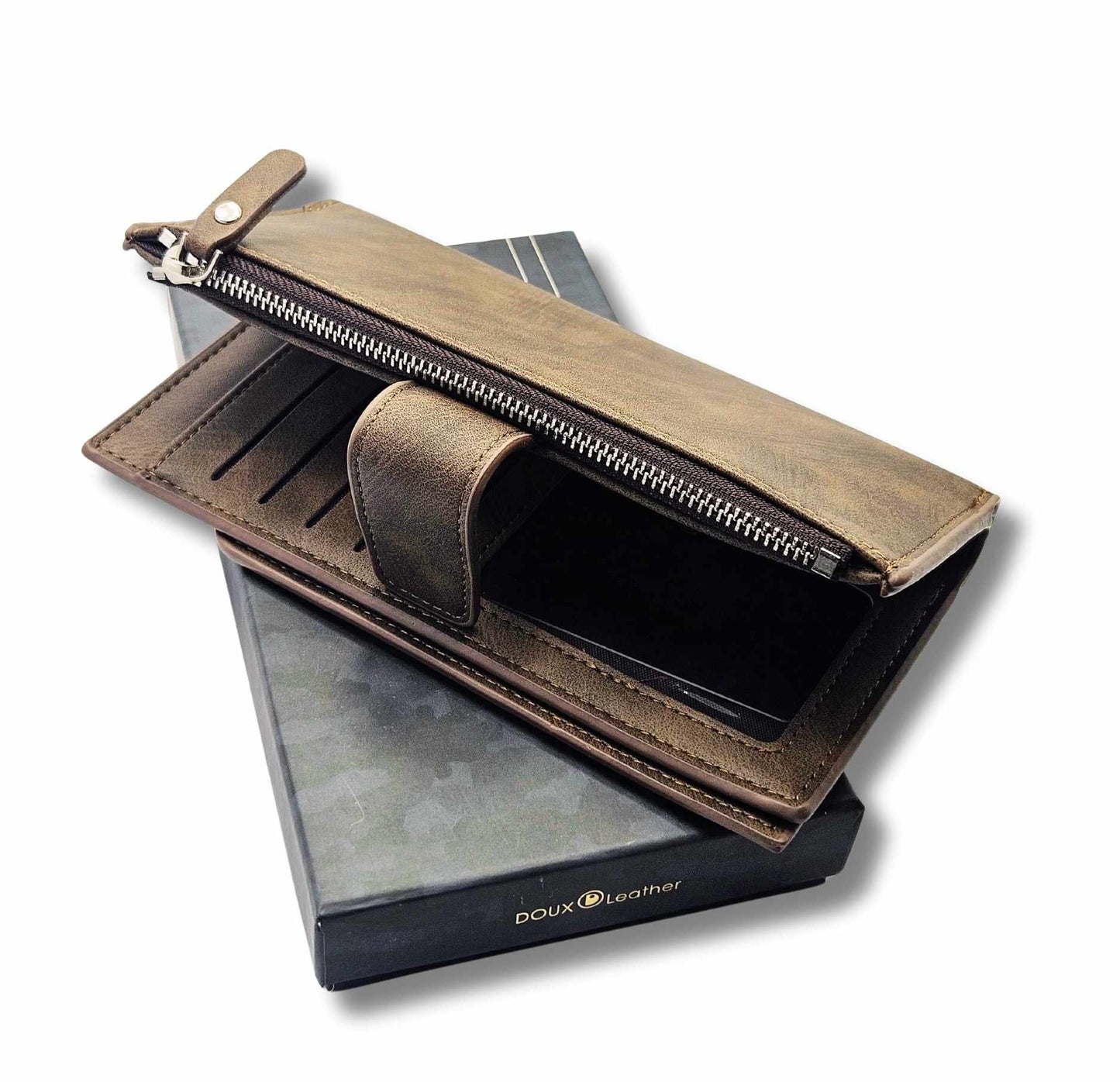DOUX High Quality Leather Long Wallet Luxury-Edition