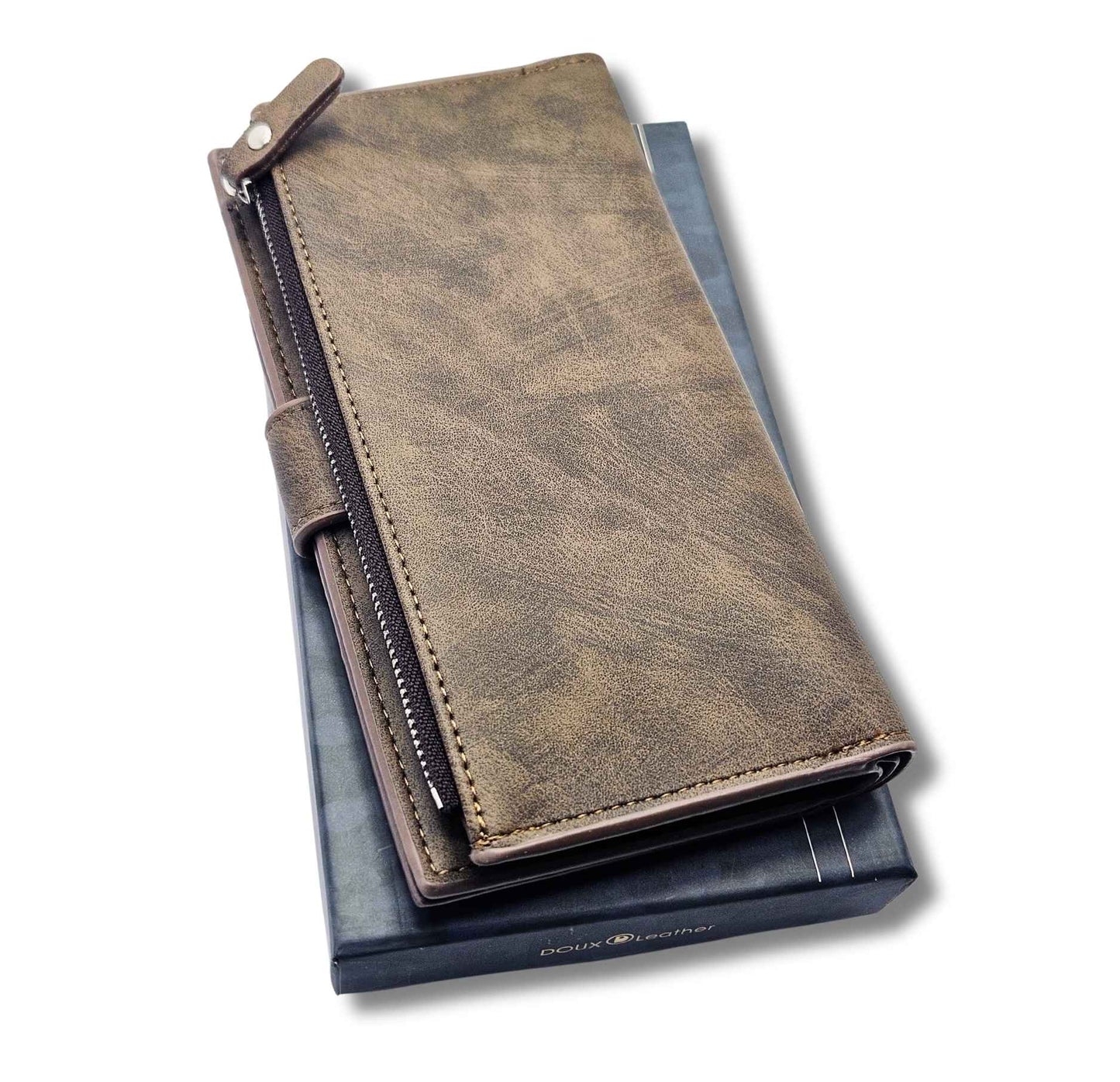 DOUX High Quality Leather Long Wallet Luxury-Edition