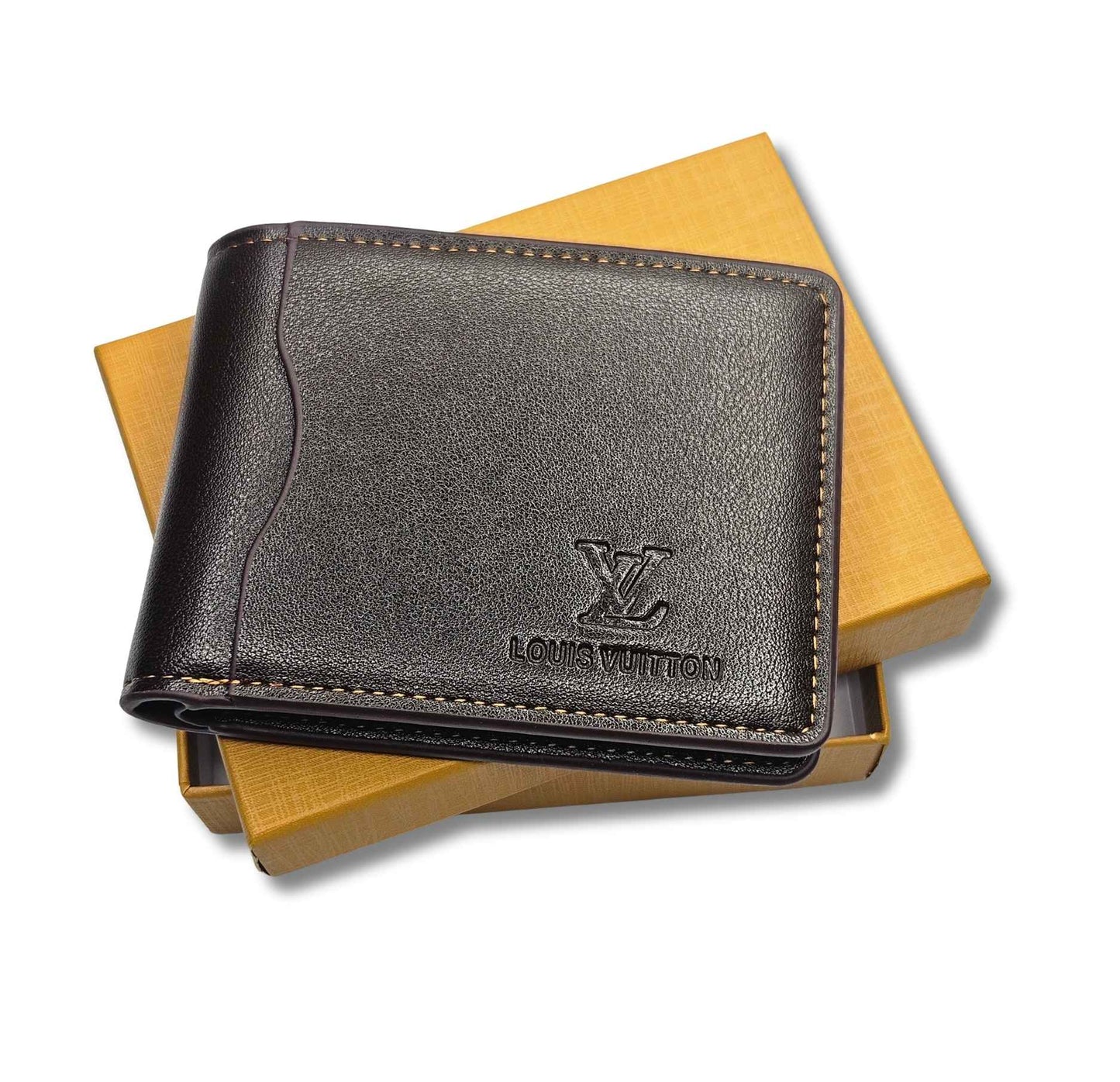 LOUIS VUITTON Premium Quality Leather Wallet - Brown