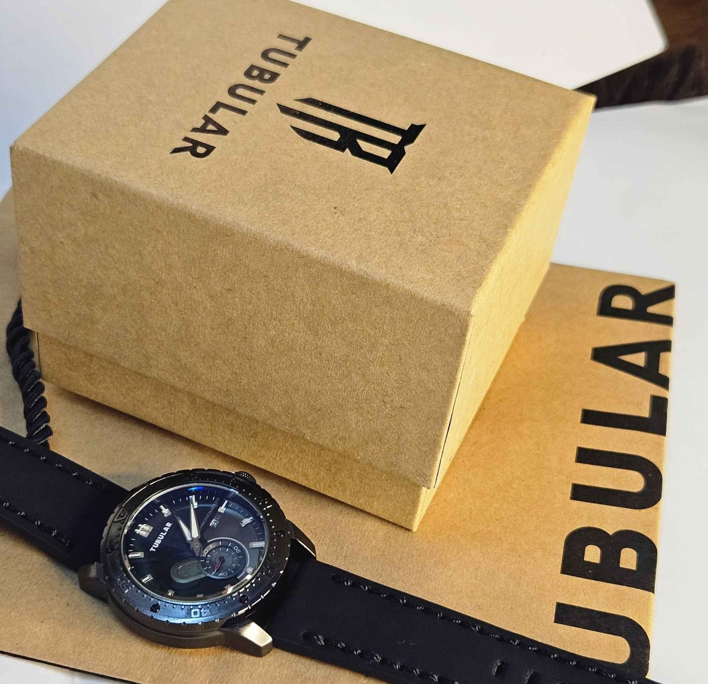 Tubular TB-589657 Branded Luxury Watch with an Elegant Dial and Sub-Second Display
