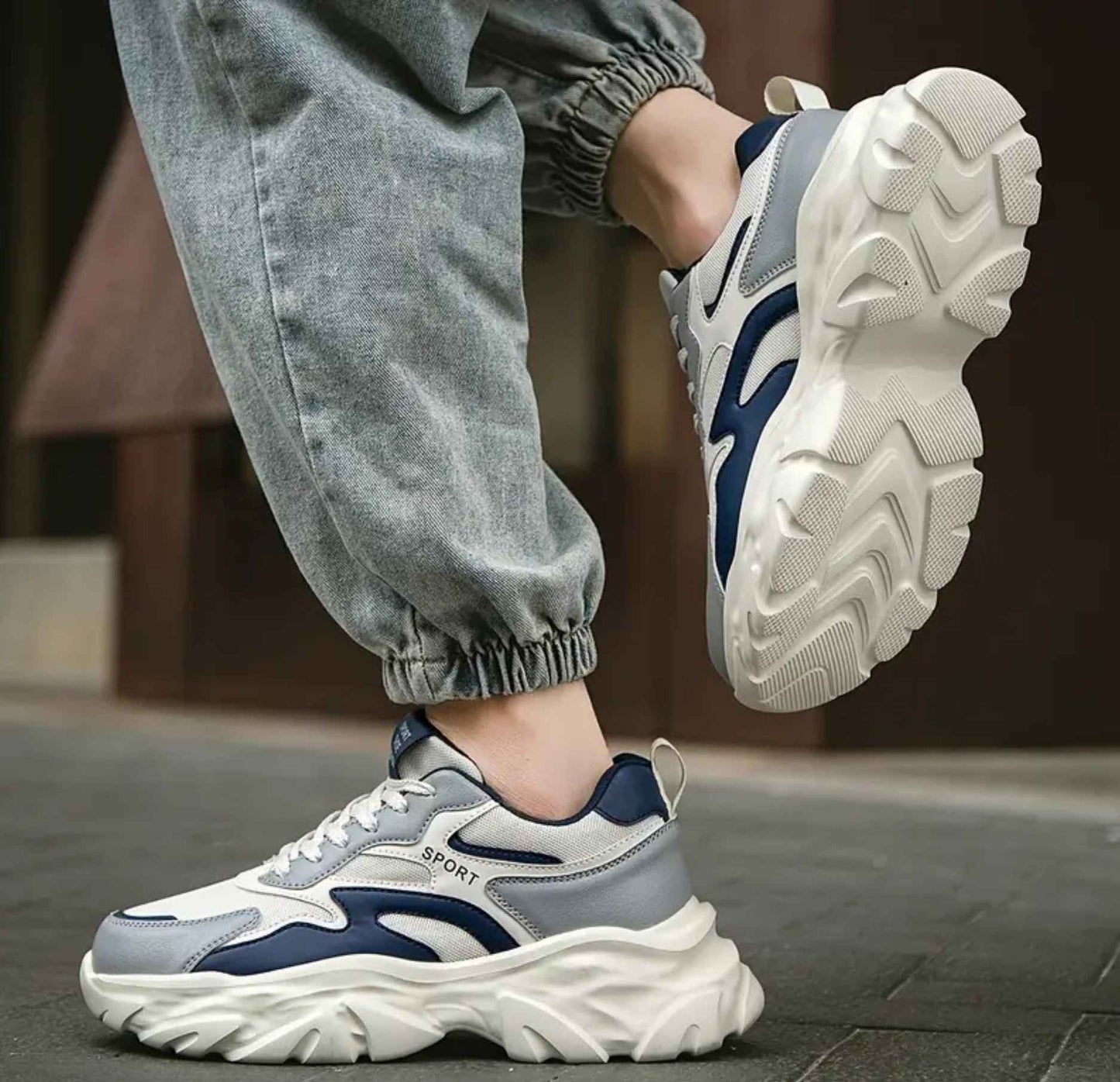 Men's Sneakers – Breathable, Comfortable, Ideal for Outdoors and Fitness.