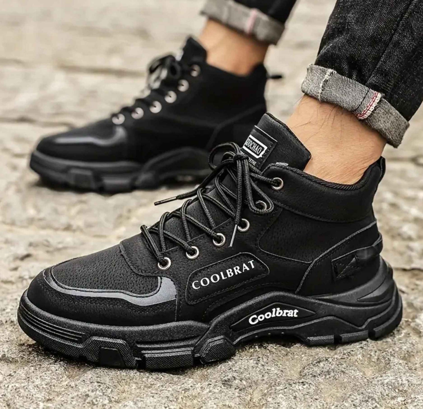 Men's Durable Lace-Up Sneakers – Comfortable & Breathable