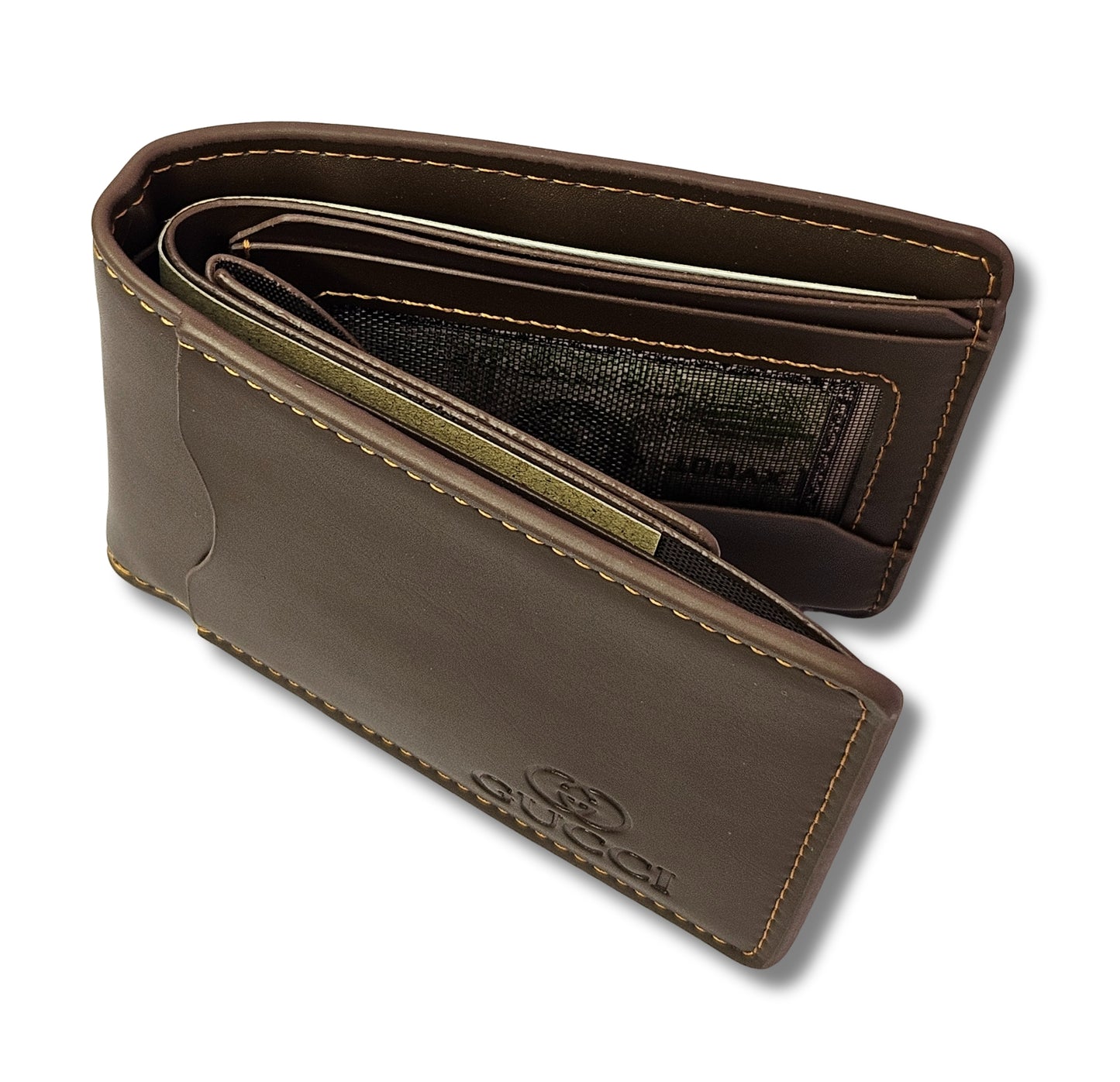 Premium Quality Gucci Leather Wallet - Brown