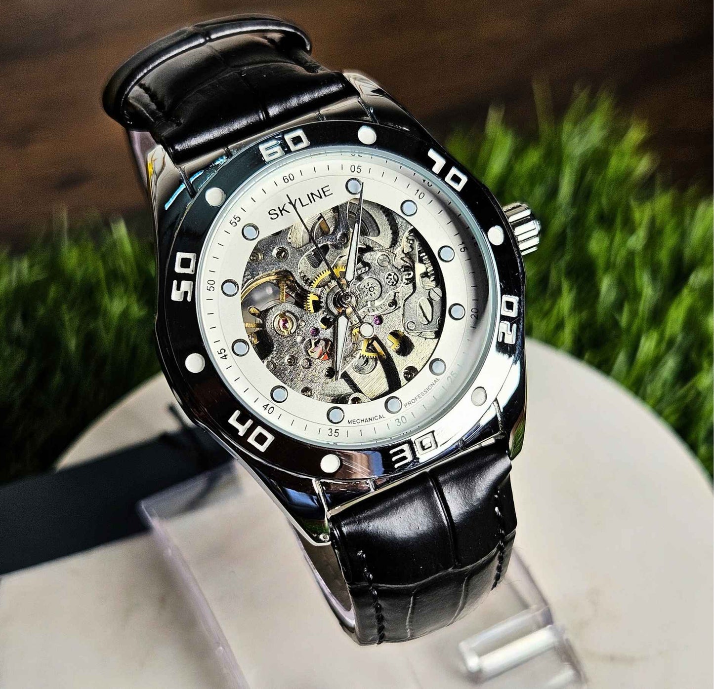 Skyline Automatic (Masterpiece) Swiss Precision Luxury Watch (Black)