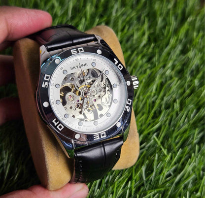 Skyline Automatic (Masterpiece) Swiss Precision Luxury Watch (Black)
