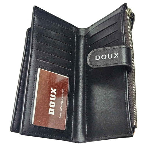 DOUX High Quality Leather Long Wallet Luxury-Edition