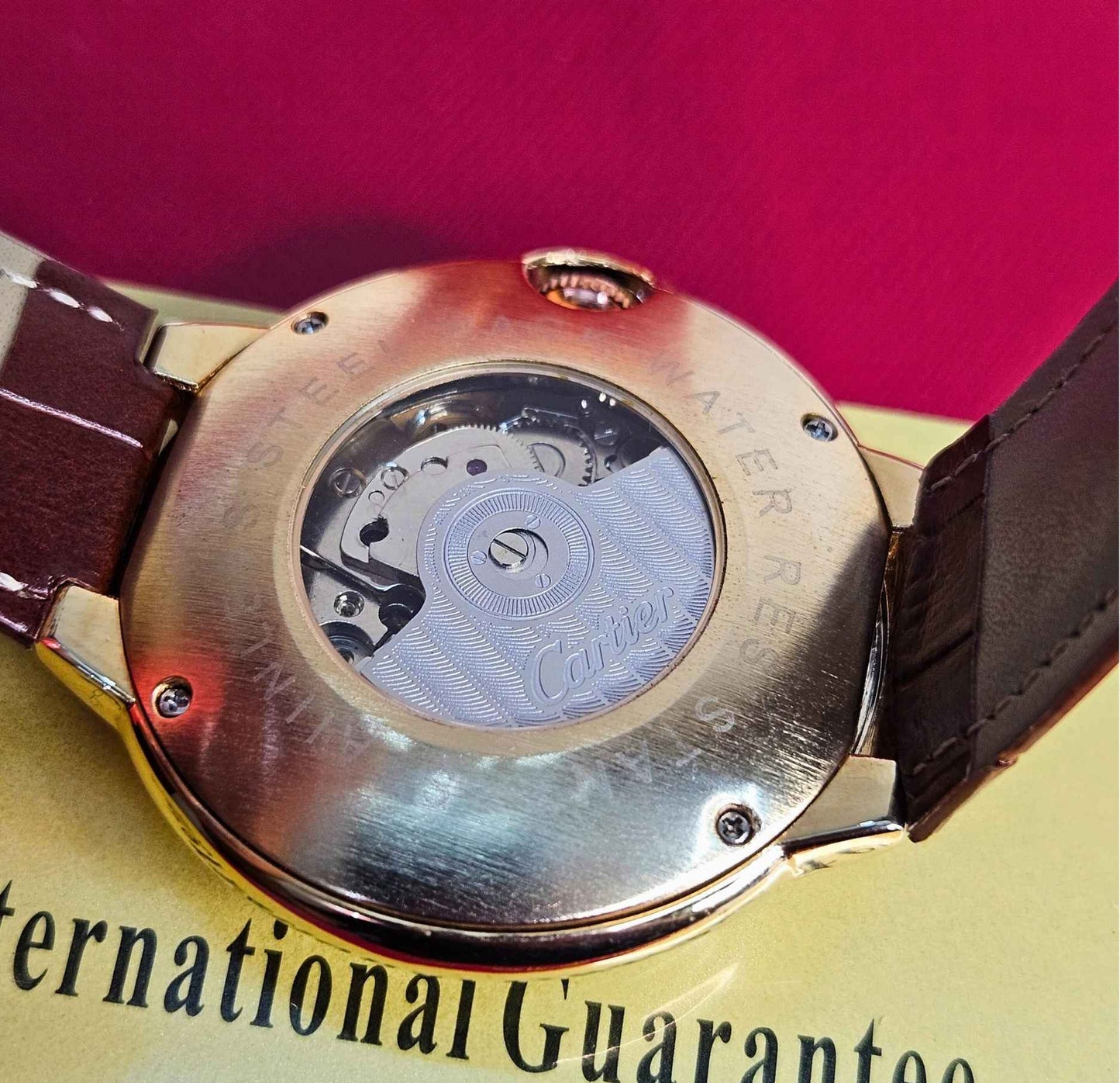 Cartier Masterpiece Automatic Watch Swiss Precision & Master Lock