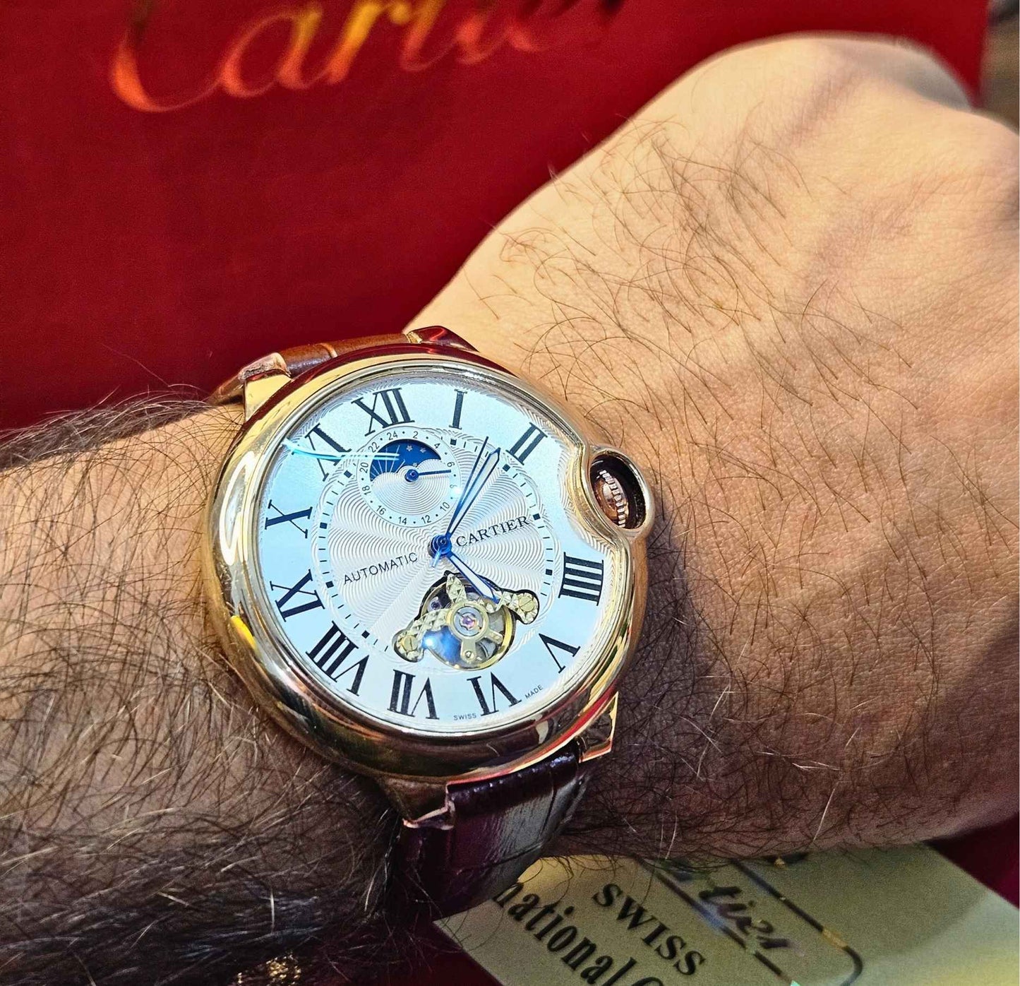Cartier Masterpiece Automatic Watch Swiss Precision & Master Lock