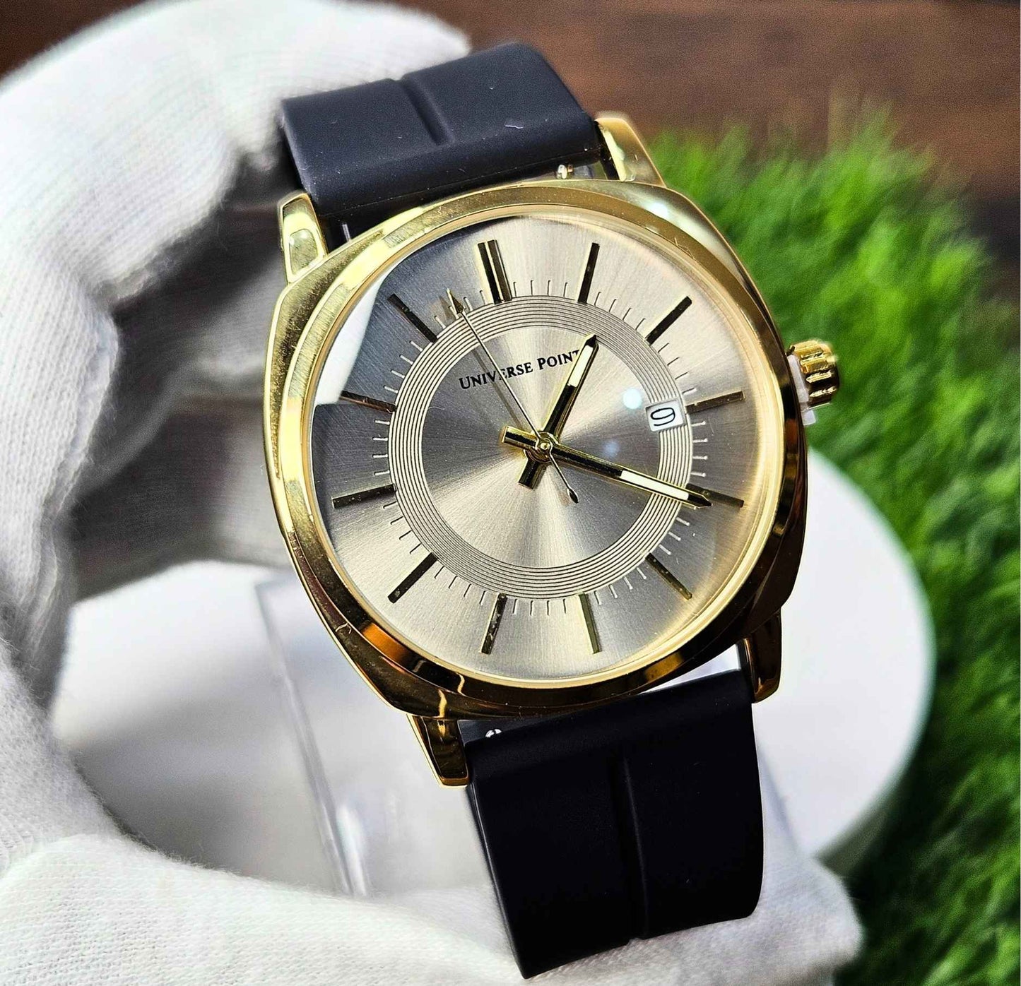 Premium Branded Universe Point Original Watch Black-Dial Edition