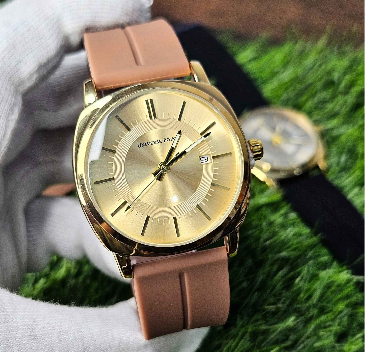 Premium Branded Universe Point Original Watch Black-Dial Edition