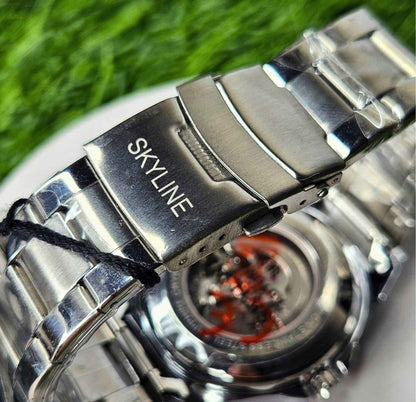 Skyline Automatic Branded Watch Stainless Steel Chain Luxury Edition