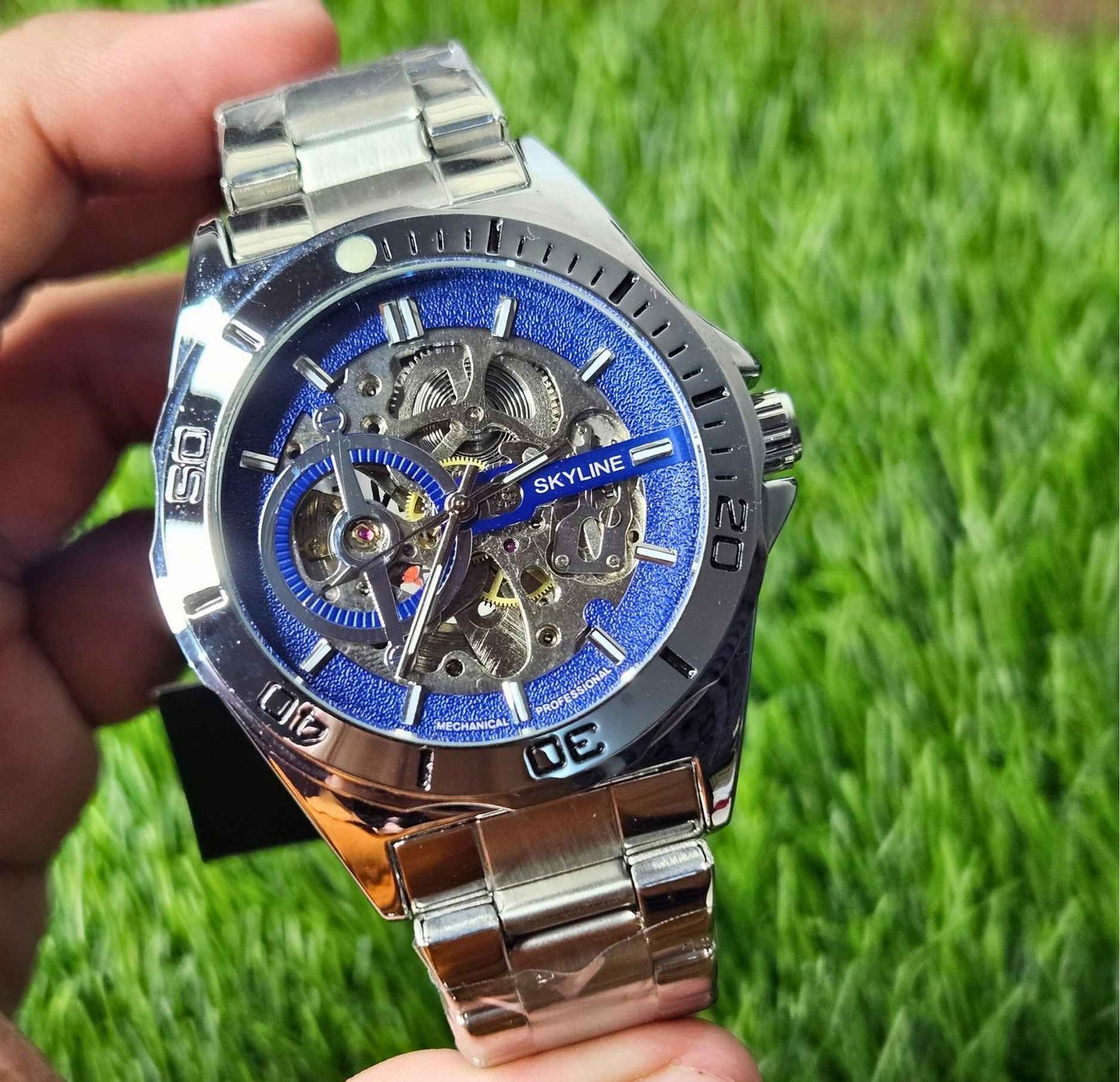 Skyline Automatic Branded Watch Stainless Steel Chain Luxury Edition