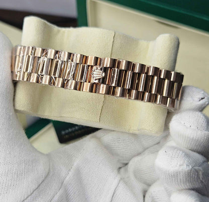 Luxury RLX Oyster Perpetual Rose Gold Date & Day Limited Edition