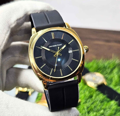 Premium Branded Universe Point Original Watch Black-Dial Edition