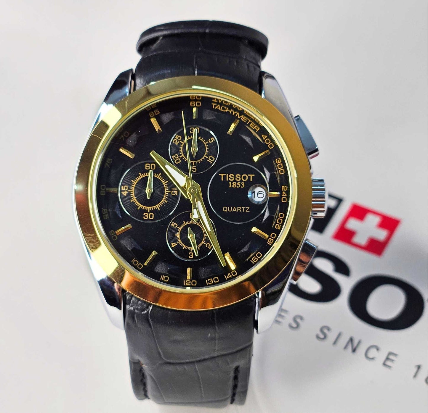 Tissot Chronograph Master Quality Luxury Watch White Dial-Edition