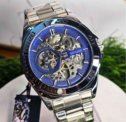 Skyline Automatic Branded Watch Stainless Steel Chain Luxury Edition
