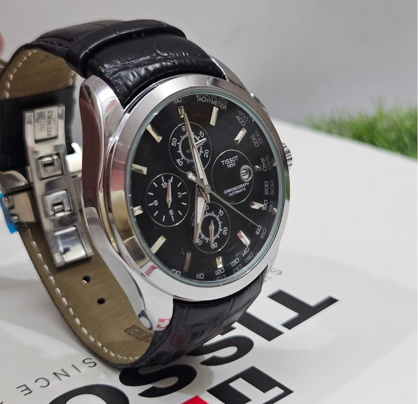Tissot Chronograph Master Quality Luxury Watch White Dial-Edition