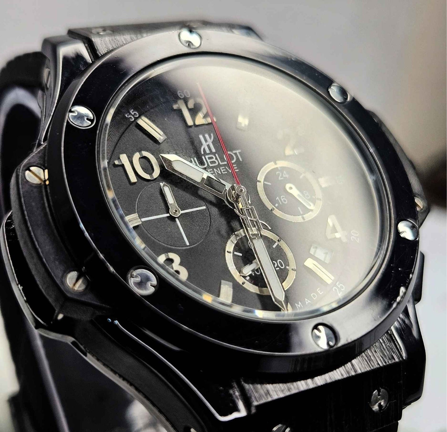 Hublot Genève Chronograph 44mm HUB4100 Branded Luxury Watch