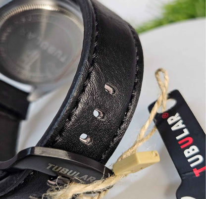 Tubular TB-849721 Branded Luxury Watch with Sub-Second Display Black-Edition