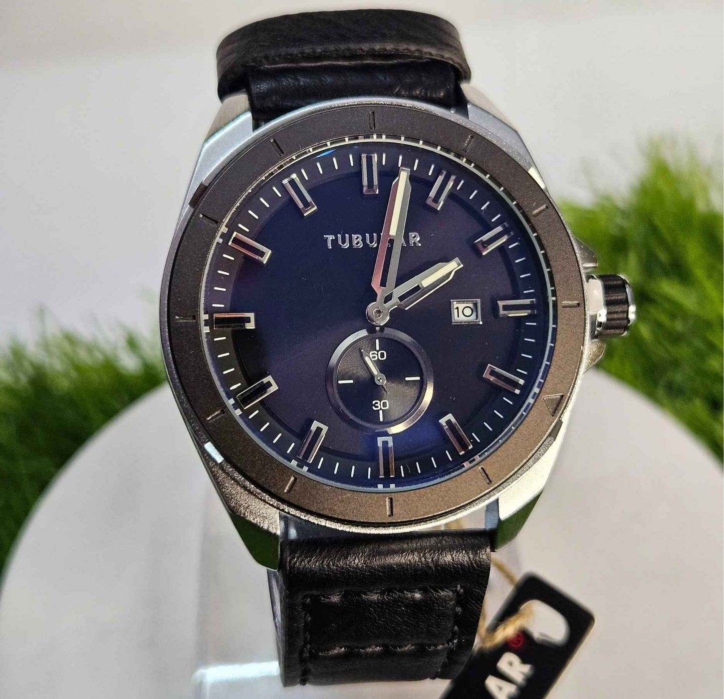 Tubular TB-849721 Branded Luxury Watch with Sub-Second Display Black-Edition