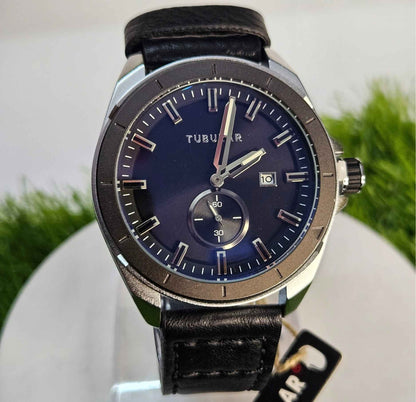 Tubular TB-849721 Branded Luxury Watch with Sub-Second Display Black-Edition
