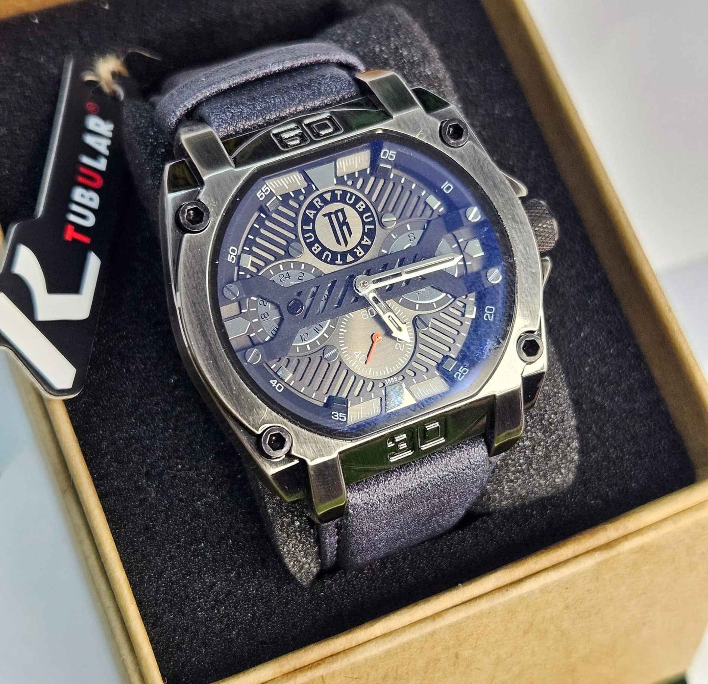 Tubular TB-200988 Branded Luxury Watch with a Sub-Second Display