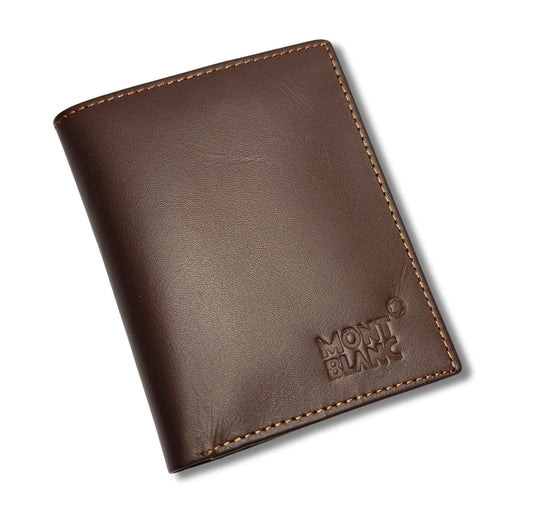 Premium Quality Men’s Executive Slim Leather Wallet - Brown