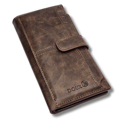 DOUX High Quality Leather Long Wallet Luxury-Edition