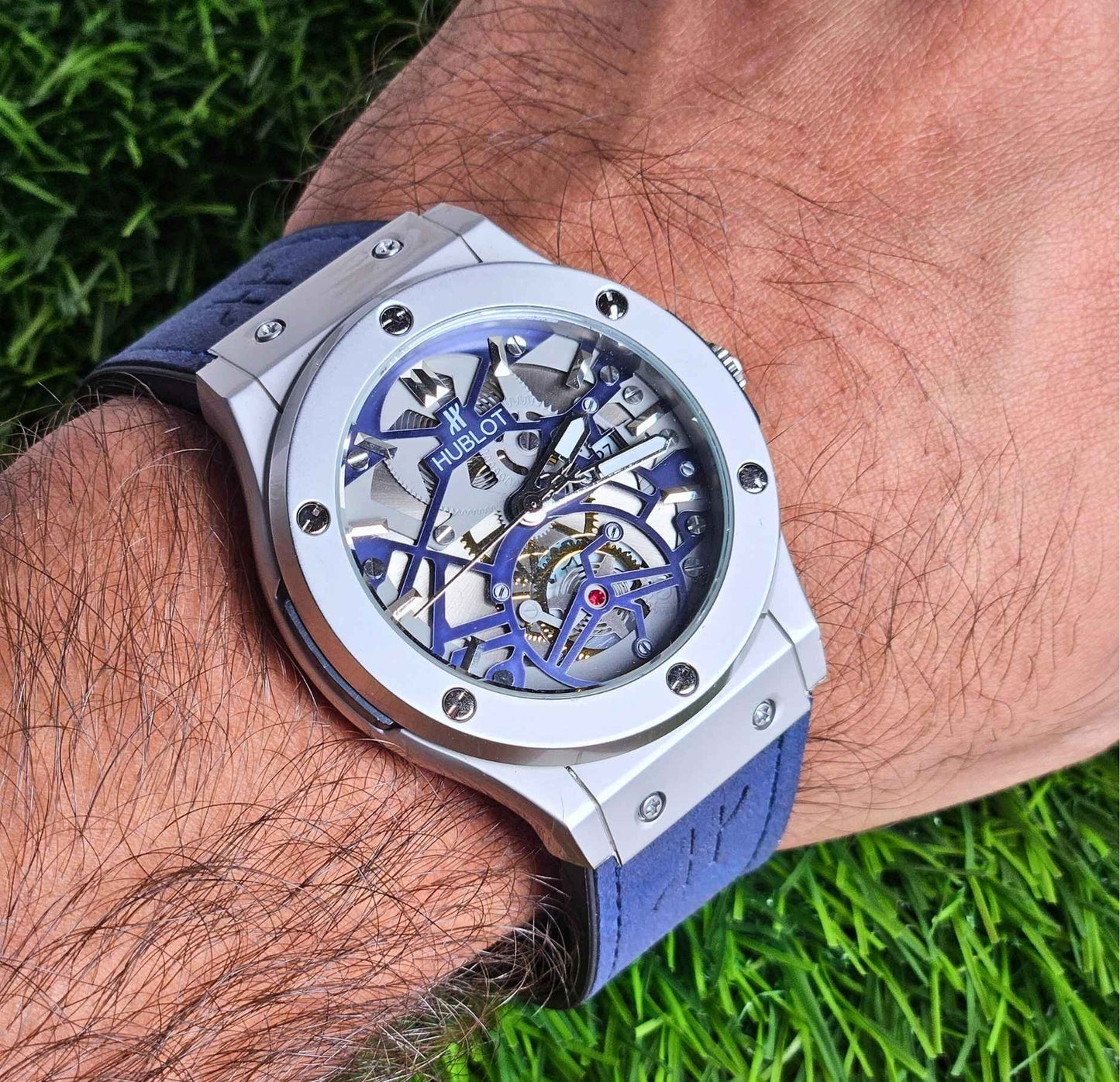 Hublot Geneve (Masterpiece) Inspired Skeleton Dial Watch Luxury Edition