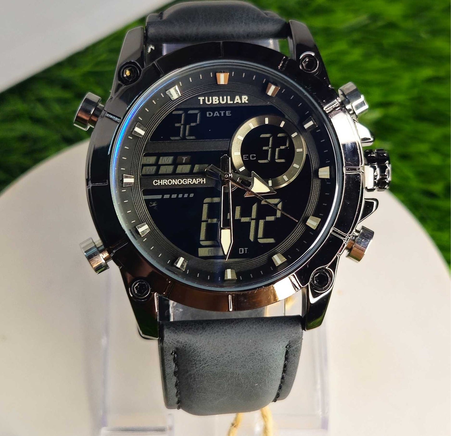Tubular TB-8765876 Branded Men's Luxury Chronograph Watch Black - Edition