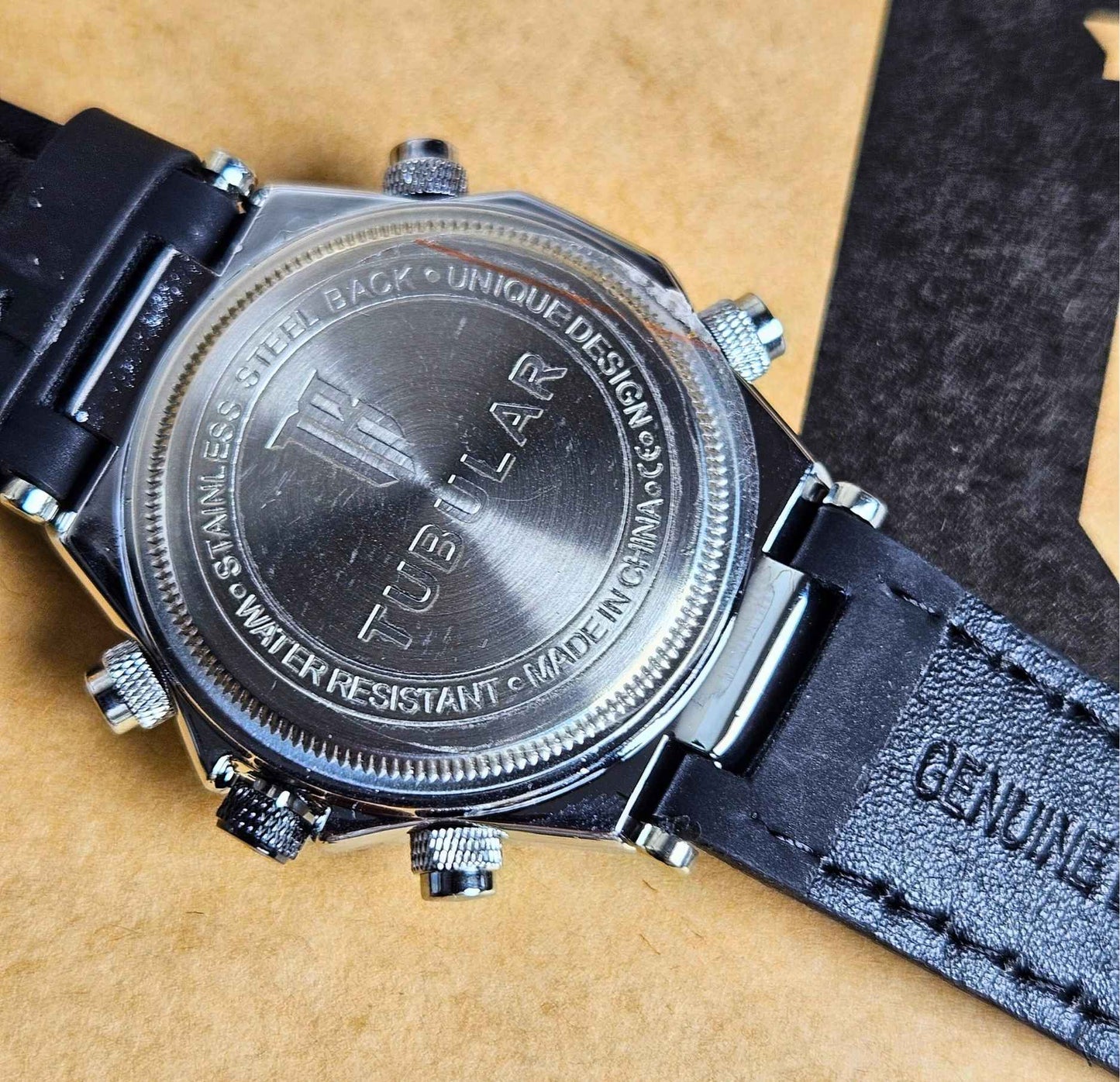 Tubular TB-54660 Branded Men's Chronograph Watch Luxury Edition (Black)