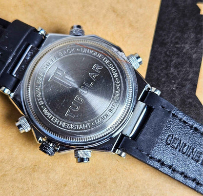 Tubular TB-54660 Branded Men's Chronograph Watch Luxury Edition (Black)