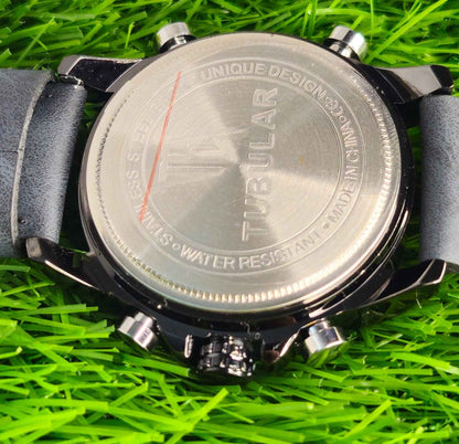 Tubular TB-8765876 Branded Men's Luxury Chronograph Watch Black - Edition