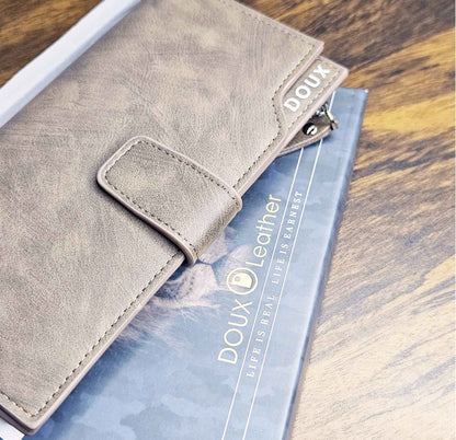DOUX High Quality Leather Long Wallet Luxury-Edition