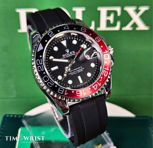 RLX GMT-Master II Pepsi Bezel – Dual Time Watch Luxury Edition